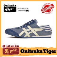 【SG Outlet Store】Onitsuka Tiger MEXICO 66 PARATY Canvas Blue for men and women fashion shoes