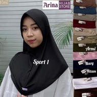 Bergo Sport simple daily Hijab by Arina Hijab