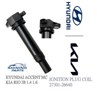 IGNITION PLUG COIL HYUNDAI ACCENT 1.6 KIA RIO 1.4 ( ENGINE G4EE G4ED ) ACCENT MC , RIO JB 27301-2664