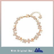 ✨Ready Stock✨ELDERFLOWER Fashion Rose Gold Flower Bracelet Ladies Temperament Elegant Bracelet Gift 