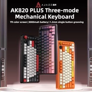 AJAZZ AK820MAX PLUS Wireless Bluetooth 2.4g Mechanical Keyboard Three-mode Customized TFT Color Scre