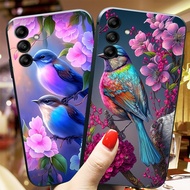 Samsung a04 / ss a04s / ss a14 5g glass phone case printed with cute baby birds