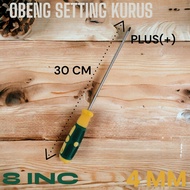 OBENG PANJANG GAGANG KARET 8 INC PLUS MINUS S3304A S3304B / OBENG SETTING