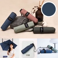 F-seasons - F-Seasons TA08 迷你碳纖撥水小折傘 120g (Navy)| UPF 50+| 台灣製造