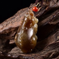 秒殺價 天然新疆和田玉且末糖玉貔貅吊墜