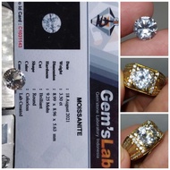 Gem Diamond Moissanite 3.50 ct shine DS upgrade memo GLI