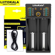 Liitokala Lii-202 battery charger 26650 21700 18650 18350 14500 AA AAA battery