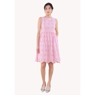 Lzzie Wren Dress - Navy and Pink