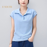 Eyouth 13108 Cotton Polo Women’s T-Shirt - Comfortable & Stylish for Everyday Wear