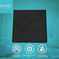 NEW EU 2 Gang Wifi and Wall Touch Switch Smart Touch Switch Black