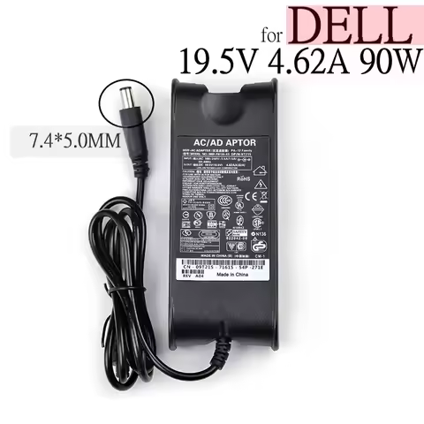 19.5V 4.62A 90W 7.4*5.0mm AC Laptop Charger For Dell E4300 E5410 E6320 E6400 E6430 3521for dell insp