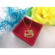 BEAUTIFUL HELLO KITTY NAME NECKLACE