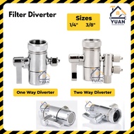 Water Filter Sink Tap Diverter 1/4" 3/8" | One Way | Two Way Diverter | Water Filter Adaptor | Coway
