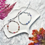 [QG64] Handmade Colorful Boho Beach Bracelet | Aesthetic Beaded Bracelet with Drawstring | Korean St