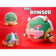Ball Bowser Super Mario Papercraft