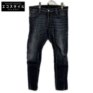 Dsquared2 S71LB1441 黑色修身機車牛仔褲/水洗牛仔褲 48碼 [二手]
