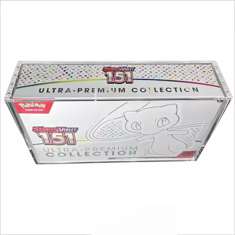 Clear 151 Ultra Premium Cards Collection Box UPC Acrylic Display Protector Storage Case with Stronge
