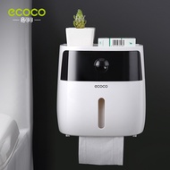 🇸🇬READY STOCK🇸🇬Ecoco Bathroom Kitchen Toilet Tissue Paper Holder Waterproof Sanitary Storage Rack Ro
