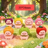 7PCS Piglet Fruit Cartoon Pig Apple Orange 3D Resin Figures for DIY(4-341)888
