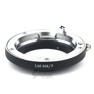 L/M-M4/3 Leica LM Lens to GF1/EPL2/GH2/G3/GF3/EP3/EM10 Adapter Ring M43