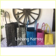 ☌ ◰ △ LIKHANG KAMAY Plastic Bayong Bag XL Modern Plastic Bayong Bag souvenir giveaways handmade