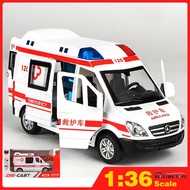 KLT 1:36 Ambulance Diecast Alloy Car Model Kids Toys for kids Mainan Kanak Kanak Lelaki