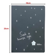 Buku Tulis Warna Hitam Isi 28 Lembar Buku Catatan Kertas Hitam Ukuran A6 A5 B5 Black Paper Plain Not