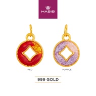 HABIB 999/24K Yellow Gold Pendant 9GP0171/2