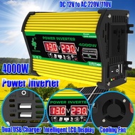 600W Car Power Inverter From 12V to 110V 220V 230V Transformer 12V 220V Solar  Sine Wave Converter Charge Volts 50Hz 60Hz Home