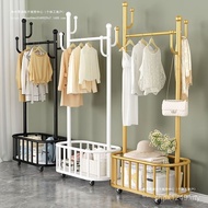 Luxury Rack Coat Rack Bedroom Hanger Mobile Household Floor-standing Drying Rack Hanger Light Cactus