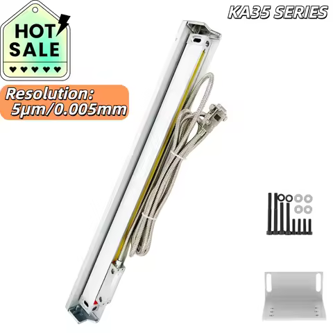 KA35 High Accuracy 0.005mm(5μm) TTL DRO 100 150 200 250 300 350 400mm Linear Scale Optical Encoder O