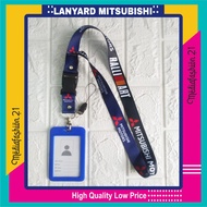 GANTUNGAN Mitsubishi RALLI ART Lanyard Strap Hanger ID Card (Size 2.5cm) Free Strap Hanger HP/Flashdisk