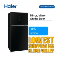 Haier HRF-780IGB 650L 2 Door Glass DC Inverter Refrigerator Fridge Peti Sejuk