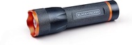 Black + Decker LED Torch 400 Lumen - 10W - 200M Range - 3 Light Modes: High, Low, Pulsating - Black/