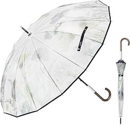 Waterfront U155-0884OT1-BH Long Umbrella, LICENSE Series, Memorif. Petals, Hikari Asana, 21.7 inches