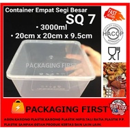 PP SQUARE CONTAINER SQ-7 (30 PCS)/  PP CONTAINER EMPAT SEGI SQ-7 (30PCS)