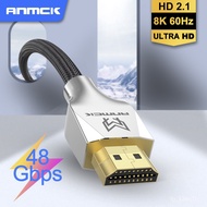 Cable HDMI-compatible 2.1 8K Wire Anmck 8K@60hz 4K@120hz Support ARC 3D HDR Ultra HD for Splier Switch PS4 TV Box Projec
