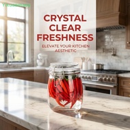 <Yixuanmaoy> Airtight  Jar Set 750ml 1L 1.5L 2L 3L Lead Free Leakproof Storage Canister for Pasta Co