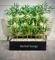 Bambu Partisi Pembatas Ruangan T 100cm P 75cm /Bambu Penyekat Ruangan/Tirai Bambu/Tirai Hias/Dekoras