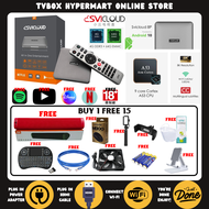 [TVBOX-Hypermart ReadyStock] EVPADS 5X 6P SVICLOUD 8S 8P 9S 9P EPLAYS 3R 6G LONGTV Malaysia Version 2023 Memory Free IPTV Android TVBOX [Plug and Play]