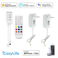 DC 12V 24V Homekit WIFI Led Controller 5050 RGB RGBCCT LED Strip Light Apple Homekit Siri Voice Remote Control fr Alexa Google LED Strip Lighting