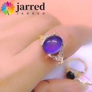 JARRED Retro Adjustable Mood Rings, Moon Stone Temperature Control Color Changing Color Ring, Vintag