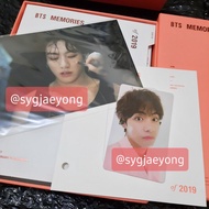 Unsealed BTS MEMORIES OF 2019 BLURAY BR19 WITH TAEHYUNG V PHOTOCARD JUNGKOOK JK 4X6 POSTCARD MEMO19 MEMO BR