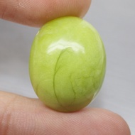 พลอย โอปอล สีเขียว ธรรมชาติ ดิบ แท้ ( Unheated Natural Green Opal ) หนัก 20.05 กะรัต