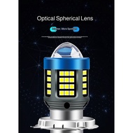 【Yellow White Beam】Motorcycle LED Headlight Bulb Projector Lens H4 P15D BA20D 12V High Brightness Ro