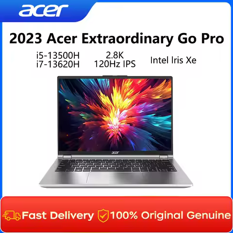 2024 Acer Extraordinary Go Pro Laptop 14 Inch 2.8K 120Hz IPS Screen Netbook i5-13500H 16GB 1TB Intel