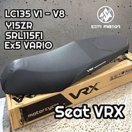 RS150R VRX ORIGINAL CARBON RACING SEAT FLAT DESIGN HIGH QUALITY LC135 Y15ZR LAGENDA115 115 EX5 VARIO TEMPAT DUDUK COVER