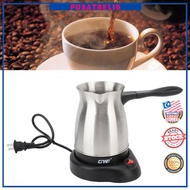 Stainless Steel Electric Turkish Coffee Maker 600ml  Multifunctional 5-6 Cups Capacity Safe non Scal