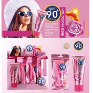 Waterproof SPF 90+ Sunscreen Cream Skin Care for Facial Body Sunblock Lotion 60ml UV Sunblock Cream