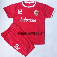 SETELAN BAJU BOLA TIMNAS INDONESIA MERAH ARHAN ANAK ANAK SETELAN JERSEY BOLA ANAK ANAK TIMNAS INDONE